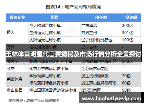 玉林体育明星代言费揭秘及市场行情分析全景探讨